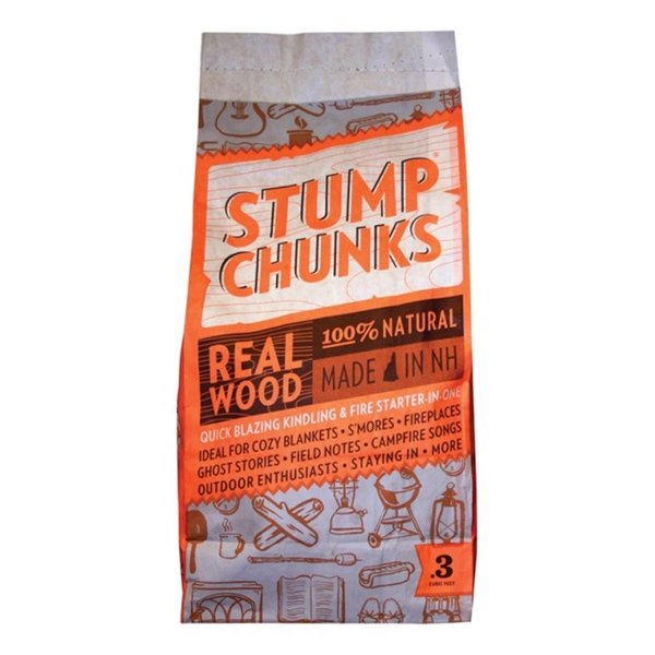 Stump Chunks SC3 3 Cu. ft. 100 Percentage Natural Wood Fire Starter Bag ST10512